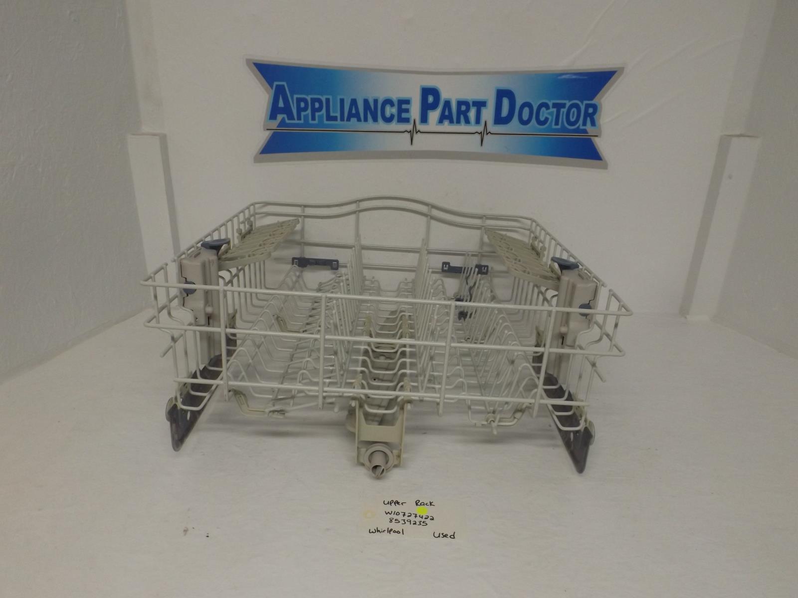 Whirlpool Dishwasher W10727422 8539235 Upper Rack Used Whirlpool Dishwasher W10727422 8539235 Upper Rack Used